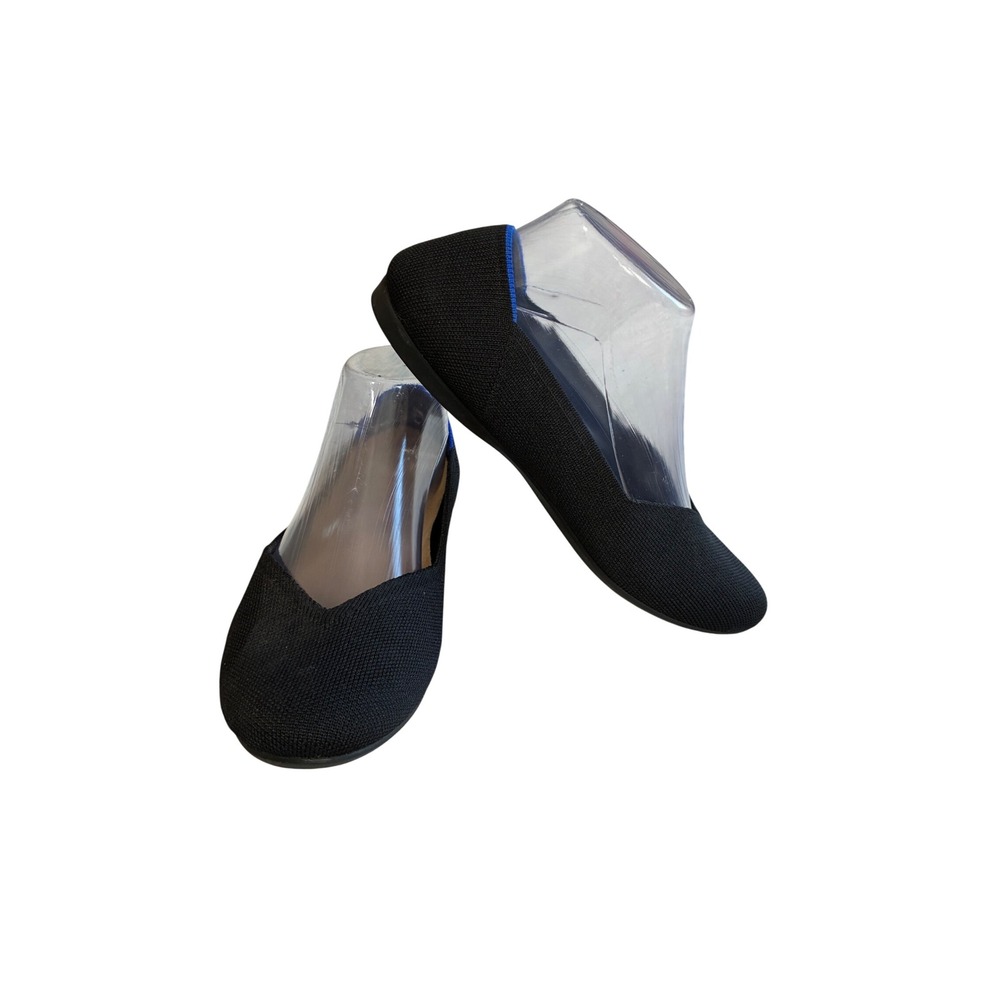 Rothy's The Daily Flat Knit Loafer Women's Black Size 8 Round Toe